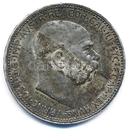 Ausztria 1915. 1K Ag 'Ferenc József' T:1-,2 patina Austria 1915. 1 Corona Ag 'Franz Joseph' C:AU,XF patina Krause KM#2820