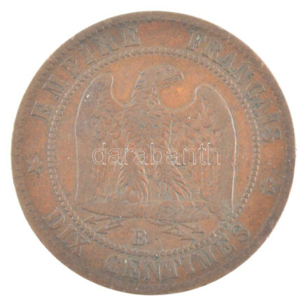 Franciaország / Második Császárság 1855B 10c bronz 'III. Napóleon' T:2,2- France / Second Empire 1855B 10 Centimes bronze 'Napoleon III' C:XF,VF Krause KM#771.2