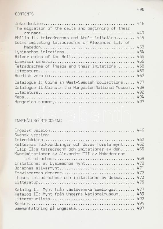 Bíró-Sey Katalin: Celtic Coins of the Danube Region (A Duna-vidék kelta érméi - angol nyelvű). Göteborgs Numismatika Förening, 1987. - Image 2