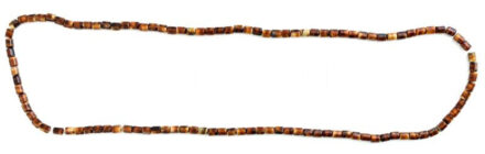 Retró barnás üveg nyaklánc, h: 92 cm