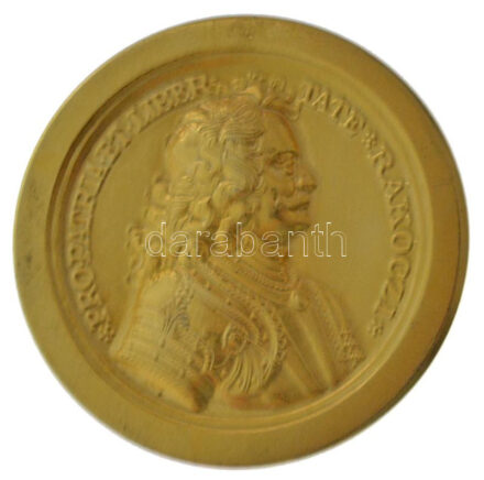 DN 'Pro Patria et Libertate - Rákóczi' aranyozott fém lemezérem (38mm) T:1