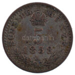Ausztria 1858A 5kr Ag 'Ferenc József' T:2-,3 patina Austria 1858A 5 Kreuzer Ag 'Franz Joseph' C:VF,F patina Krause KM#2197 - Image 2