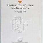 1986 Budapest építésföldtani térképsorozata, geomorfológiai térkép, 1: 20 000, 9 db