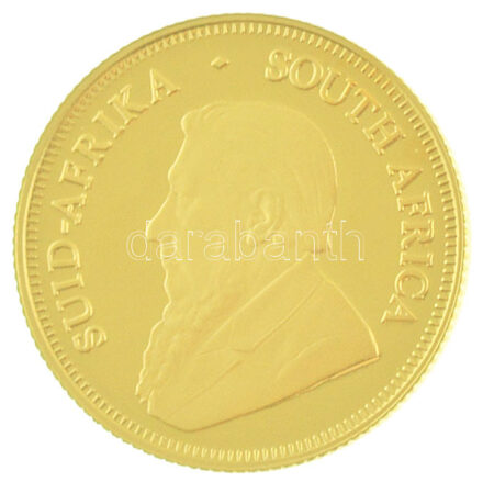 Dél-Afrika 2014. 1/10K Au 'Paul Kruger' tanúsítvánnyal (3,41g/0.917) T:1 South Africa 1990. 1/10 Krugerrand Au 'Paul Kruger' with certificate (3,41g/0.917) C:UNC Krause KM# 73