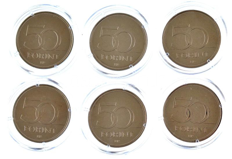 2004-2015. 50Ft (6xklf) emlékkiadások kapszulában, tanúsítvánnyal T:1- - Image 2