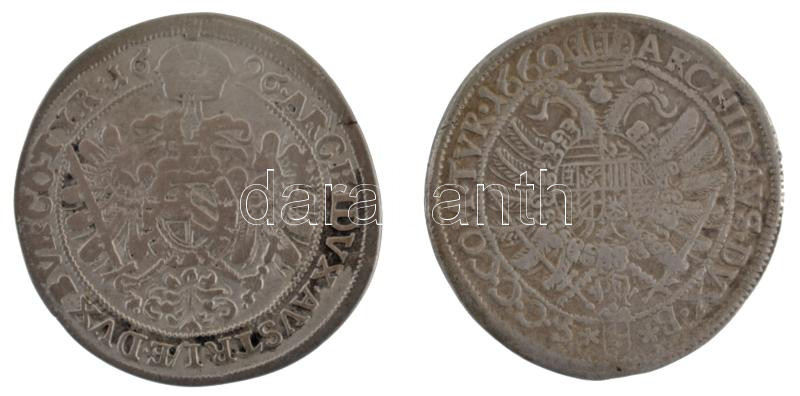 Ausztria 1660. 15kr Ag 'I. Lipót' Bécs (6,22g) + 1696. 15kr Ag 'I. Lipót' Bécs (4,53g) T:3 karc, az egyiken repedés Austria 1660. 15 Kreuzer Ag 'Leopold I' Vienna (6,22g) + 1696. 15 Kreuzer Ag 'Leopold I' Vienna (4,53g) C:F scratch, small