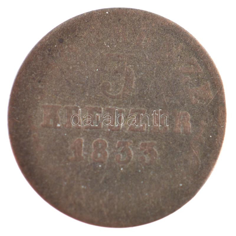Német Államok / Szászország-Meiningen 1833. 3kr Ag 'II. Bernhard' T:3 German States / Saxe-Meiningen 1833. 3 Kreuzer Ag 'Bernhard II' C:F Krause KM#133