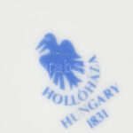 Hollóházi kotyogó kiöntő, kopott, hajszálrepedéssel, jelzett, m: 11 cm - Image 3
