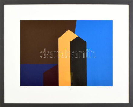 Aknay János (1949-): Emlék. Szitanyomat, papír, jelzett, művészpéldány E.A. IX./XV. számozással. 25x36 cm. Üvegezett fakeretben.