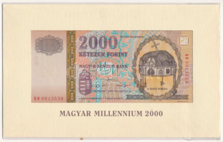 2000. 2000Ft 'Millenium' 'MM 0013538' eredeti, bontatlan díszcsomagolásban T:I Adamo F56A