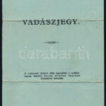 1942 Vadászjegy tábornok részére, fénykép nélkül - Image 2