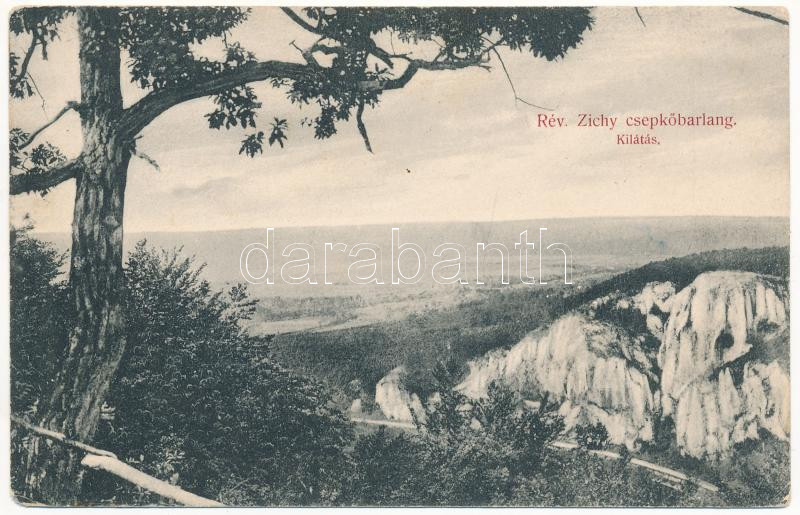 Rév, Vad, Vadu Crisului; Zichy cseppkőbarlang, kilátás / Pestera / stalactite cave (EK)
