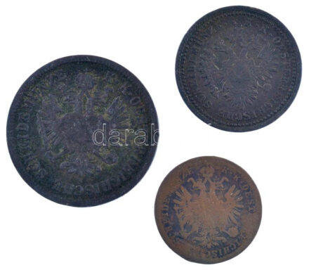 Ausztria 1851A 1kr Cu + 1860A 1kr Cu + 1860A 4kr Cu T:2-3 Austria 1851A 1 Kreuzer Cu + 1860A 1 Kreuzer Cu + 1860A 4 Kreuzer Cu C:XF-F