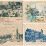 1899 (Vorläufer) Eszék, Essegg, Osijek; 4 db régi hosszú címzéses képeslap / 4 pre-1900 postcards