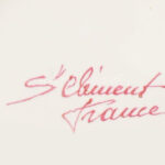 St. Clement francia tortatál, fajansz, jelzett, hibátlan, d: 33 cm - Image 2