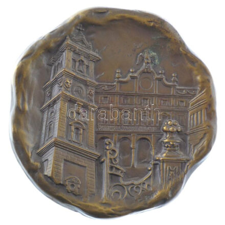 Olaszország DN 'Citta' di Varese' kétoldalas bronz emlékérem. Szign.: Tanci (~76mm) T:1- Italy ND 'Citta' di Varese' double-sided bronze commemorative medallion. Sign.: Tanci (~76mm) C:AU