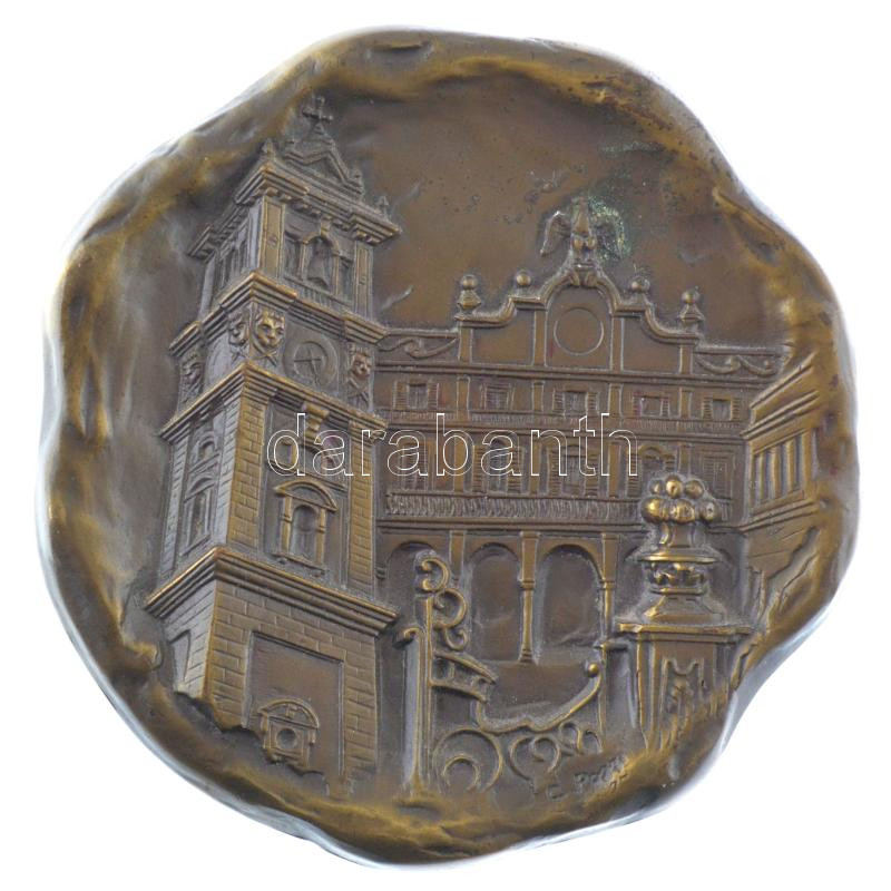 Olaszország DN 'Citta' di Varese' kétoldalas bronz emlékérem. Szign.: Tanci (~76mm) T:1- Italy ND 'Citta' di Varese' double-sided bronze commemorative medallion. Sign.: Tanci (~76mm) C:AU