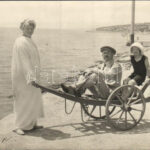 1912 Mali Losinj, Lussinpiccolo; Cigale / strand / beach. photo