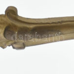 Régebbi historizáló stílusú fali bronz konzol elem, figurális fej díszítéssel, jó állapotban, h: 23 cm, m: 14 cm - Image 2