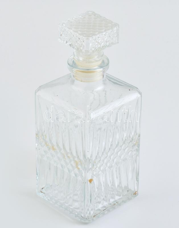 Whisky-s üveg, kopott, m: 23 cm
