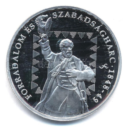 Ifj. Szlávics László (1959-) DN 'Nemzetünk forradalmai - Forradalom és szabadságharc 1848-49' kétoldalas Ag emlékérem kapszulában (15g/0,999/34mm) T:1- (PP)