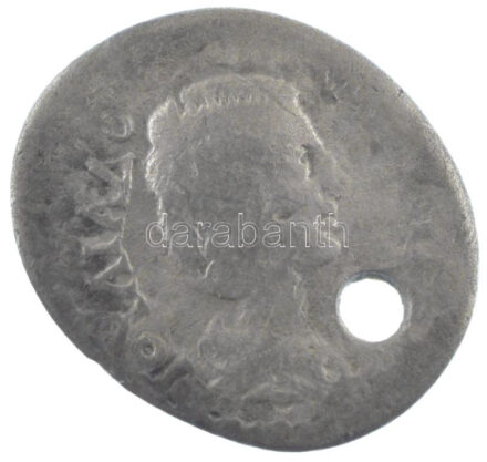 Római Birodalom / Caesarea / Kappadókia / Julia Domna 210-211. Drachma Ag (1,80g) T:3 lyukasztva Roman Empire / Caesarea / Cappadocia / Julia Domna 210-211. Drachma Ag 'IOYAIA AOMNA AYT / MHTPO KAICAP NE omega - ETIE' (1,80g) C:F holed