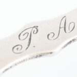 Ezüst (Ag) késbak, P A monogrammal, jelzett, h: 9,5 cm, nettó: 29 g - Image 2