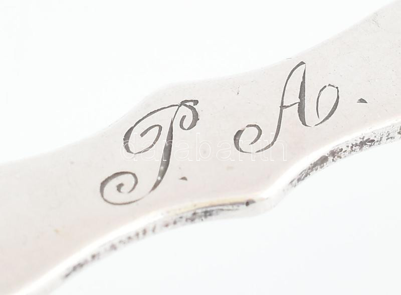 Ezüst (Ag) késbak, P A monogrammal, jelzett, h: 9,5 cm, nettó: 29 g - Image 2