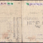 cca 1940-46 Ördög és Markovits autókellék kereskedés, Bp., 14 db számla sok számla illetékbélyeggel - Image 2
