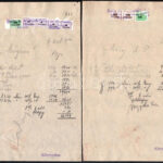 cca 1940-46 Ördög és Markovits autókellék kereskedés, Bp., 14 db számla sok számla illetékbélyeggel - Image 3