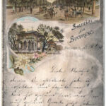 1898 (Vorläufer) Bucharest, Bukarest, Bucuresti, Bucuresci; Soseaua Kiseleff, Biserica Stavreopoleos / Stavropoleos Monastery Church, road. Storck & Müller Art Nouveau, floral, litho (EK)