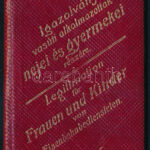 1910 Fényképes MÁV igazolvány, díszes aranyozott vászonkötésben, jó állapotban - Image 2