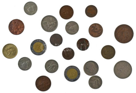 Olaszország 1862-1940. 17db-os érmetétel, közte 1894R 10c Cu 'I. Umberto' + 1909. 5c bronz 'III. Viktor Emánuel' + 1914. 2c bronz 'III. Viktor Emánuel' + 1926. 2L Ni 'III. Viktor Emánuel' + San Marino 1991-1997. 200L-500L (3xklf)