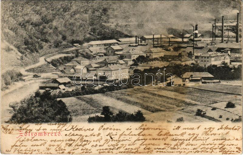 1905 Zólyombrézó, Podbrezová; vasgyár / iron works, factory (fl)
