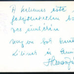Hacser Józsa (1931-2014) színésznő autográf dedikálással ellátott fotója
