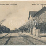 Csák, Csákova, Ciacova; Bahnhof / Pályaudvar, vasútállomás, gőzmozdony, vonat. W.L. 1106. / railway station, locomotive, train (fl)