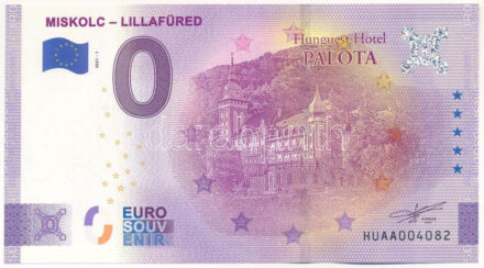 2021. 0E szuvenír bankjegy 'Miskolc - Lillafüred' T:I Hungary 2021. 0 Euro souvenir banknote 'Miskolc - Lillafüred' C:UNC