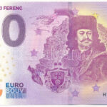 2022. 0E szuvenír bankjegy 'II. Rákóczi Ferenc' T:I Hungary 2022. 0 Euro souvenir banknote 'Francis II Rákóczi' C:UNC
