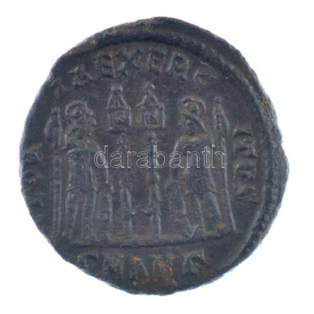 Római Birodalom / Antiochia / I. Constantinus 330-335. AE Follis bronz (2,55g) T:1- Roman Empire / Antiochia / Constantine I 330-335. AE Follis bronze 'CONSTANTI-NVS MAX AVG / GLOR-IA EXERC-ITVS - SMAN gamma' (2,55g) C:AU RIC VII 86