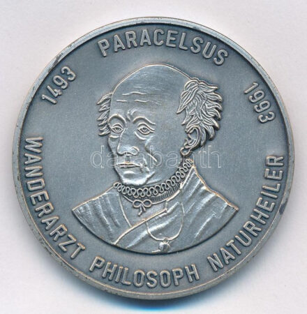 Németország DN 'Paracelsus' ezüstpatinázott Br emlékérem (40mm) T:1-,2