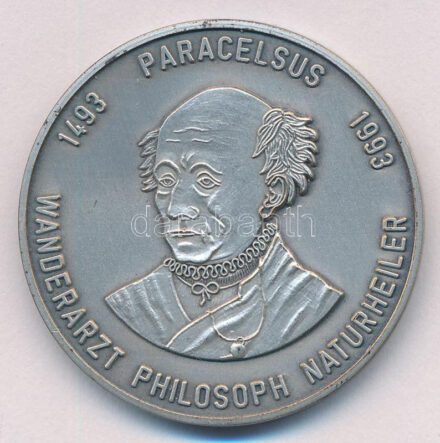 Németország DN 'Paracelsus' ezüstpatinázott Br emlékérem (40mm) T:1-,2