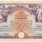 1952. 'Harmadik Békekölcsön' sorsjegy 50Ft-ról, szárazpecséttel T:III,III-