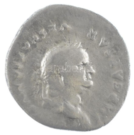 Római Birodalom / Róma / Vespasianus 75. Denár Ag (2,66g) T:2- Roman Empire / Rome / Vespasianus 75. Denarius Ag ' IMP CAESAR VESPASIANVS AVG / PON MAX TR P COS VI' (2,66g) C:VF RIC II 90