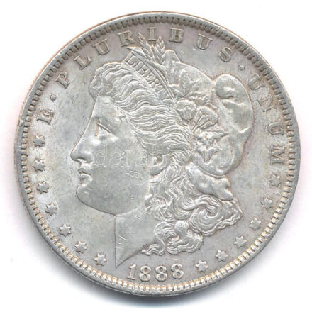 Amerikai Egyesült Államok 1888. 1$ Ag 'Morgan' T:2,2- patina, kis karc USA 1888. 1 Dollar Ag 'Morgan' C:XF,VF patina, small scratch Krause KM#110