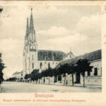 1904 Versec, Vrsac; Római katolikus templom (tévesen Érsekújvár felirattal). Divald műintézetéből / Catholic church (gyűrődés / crease)
