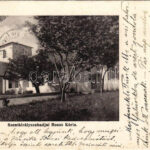 1910 Szentkirályszabadja, Rosos kúria, kastély. Pósa Endre kiadása (szakadás / tear)