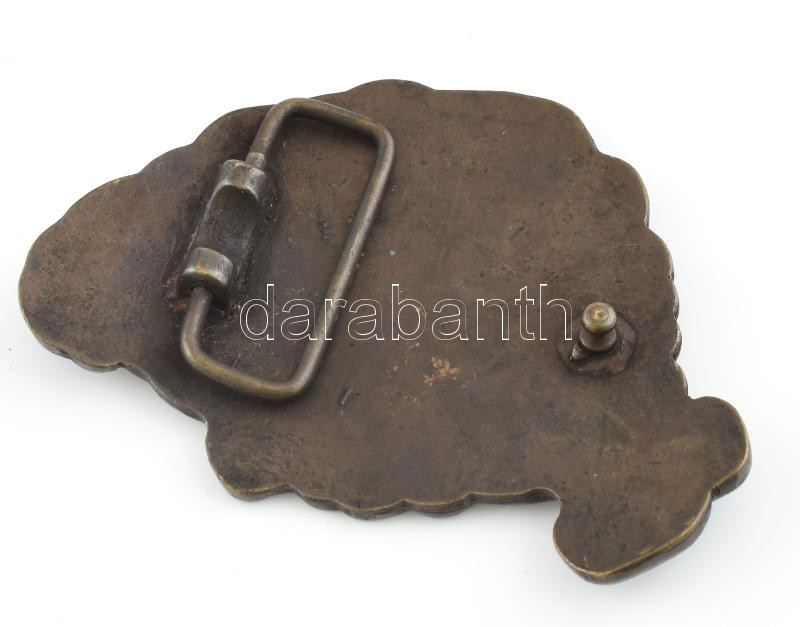 Nagy-Magyarországot ábrázoló övcsat, fém, 7x10 cm - Image 2