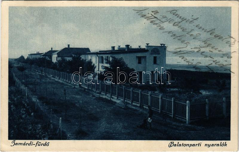 1927 Zamárdi, Balatonzamárdi; Balatonparti nyaralók (EK)