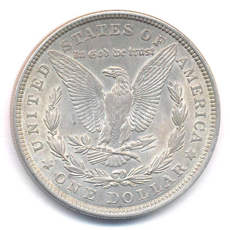 Amerikai Egyesült Államok 1921. 1$ Ag 'Morgan' T:2 patina, kis karc USA 1921. 1 Dollar Ag 'Morgan' C:XF patina, small scratch Krause KM#110 - Image 2