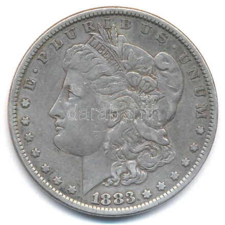 Amerikai Egyesült Államok 1883. 1$ Ag 'Morgan' T:2- patina, kis ph USA 1883. 1 Dollar Ag 'Morgan' C:VF patina, small edge error Krause KM#110
